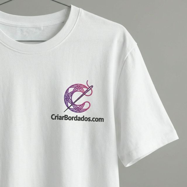 Camiseta Branca CriarBordados.com